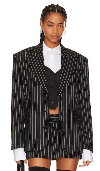 LOBA Mireya Oversized Blazer in Black. Size L, M. | Revolve Clothing (Global)