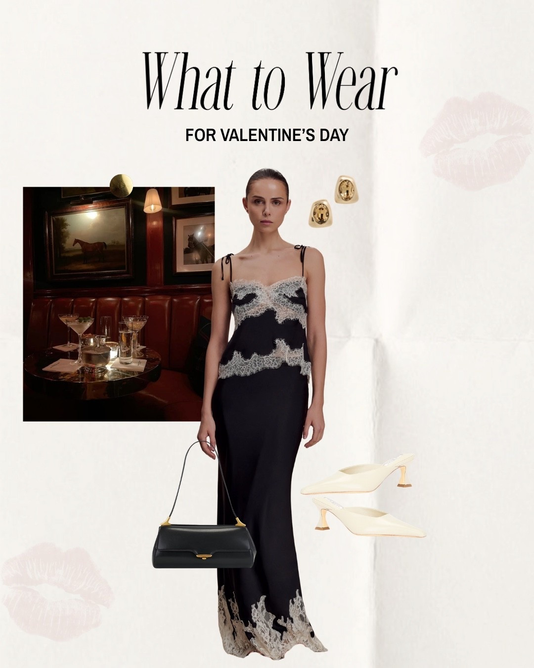 Chic Valentine’s Day look🖤 this set is stunning! 

Valentine’s Day, galentines outfit, date night out, wedding guest outfit, special event outfit, Meshki set, fancy date night 