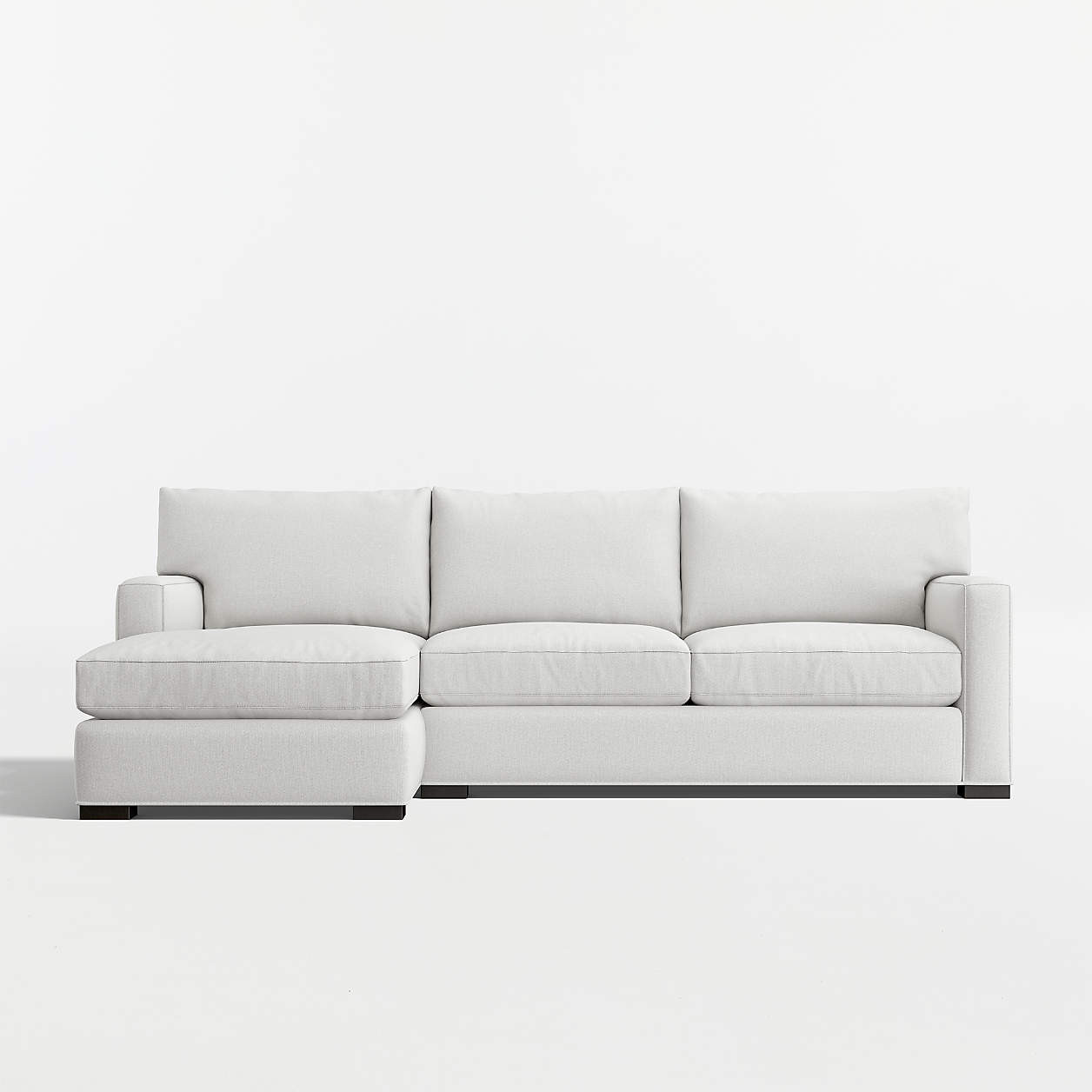 Axis 2-Piece Sectional Sofa with Chaise Lounge + Reviews | Crate & Barrel | Crate & Barrel