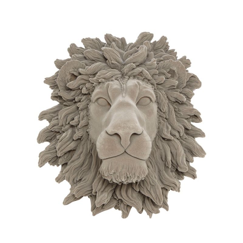 Abigail Ahern/EDITION Grey lion head wall art | Debenhams UK