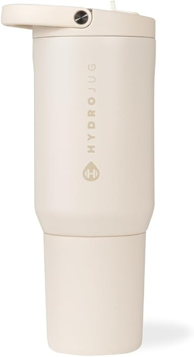 HydroJug Sport 20 oz Insulated Stainless Steel Water Bottle, Cream | Amazon (US)
