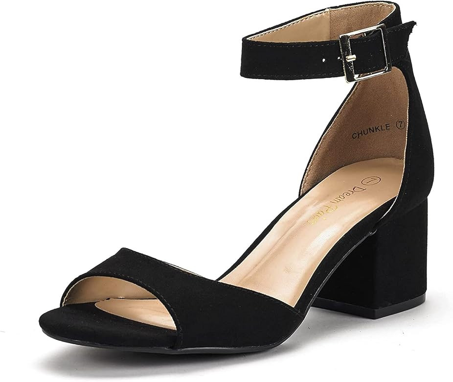 Women's Chunkle Low Heel Pump Sandals | Amazon (US)
