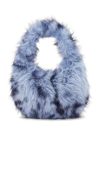 LAMARQUE Alix Faux Fur Bag in Blue. | Revolve Clothing (Global)