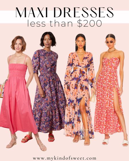 Summer maxi dresses under $200 

#LTKSeasonal #LTKFind #LTKwedding