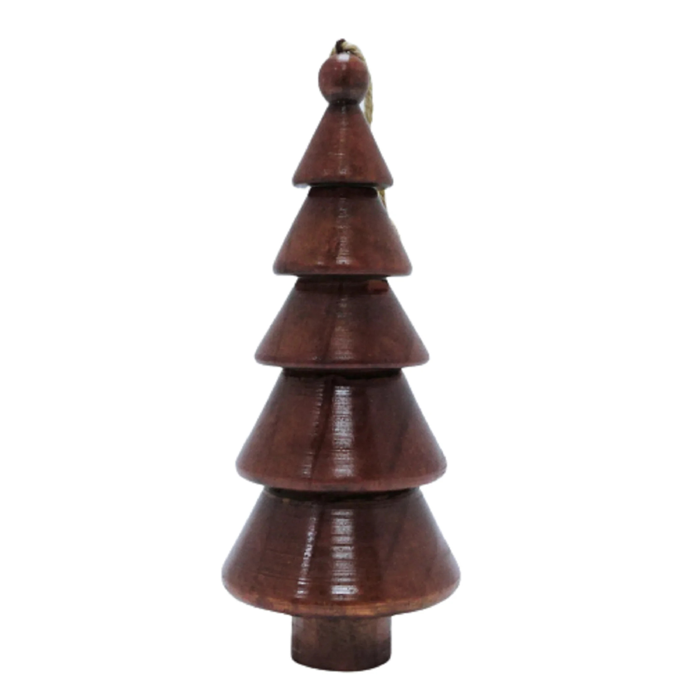 Brown Wooden Christmas Tree Ornament, 7.2 in, by Holiday Time | Walmart (US)