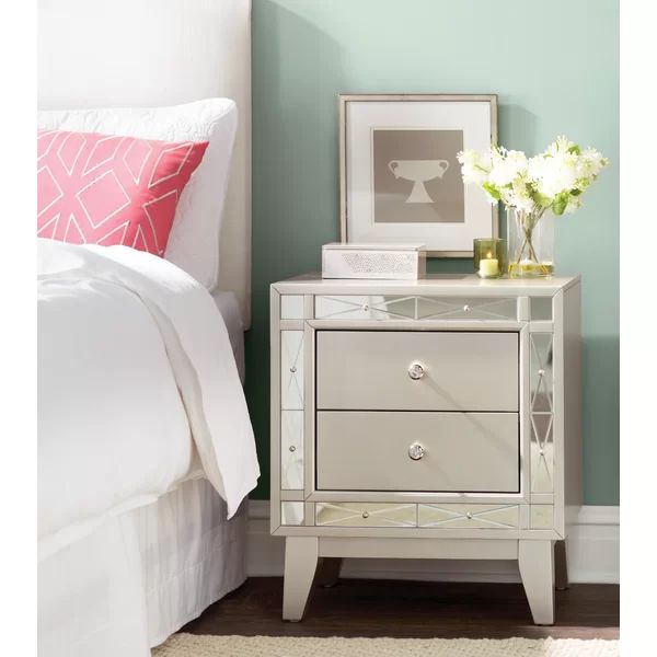 Alessia 2 Drawer Nightstand | Wayfair North America