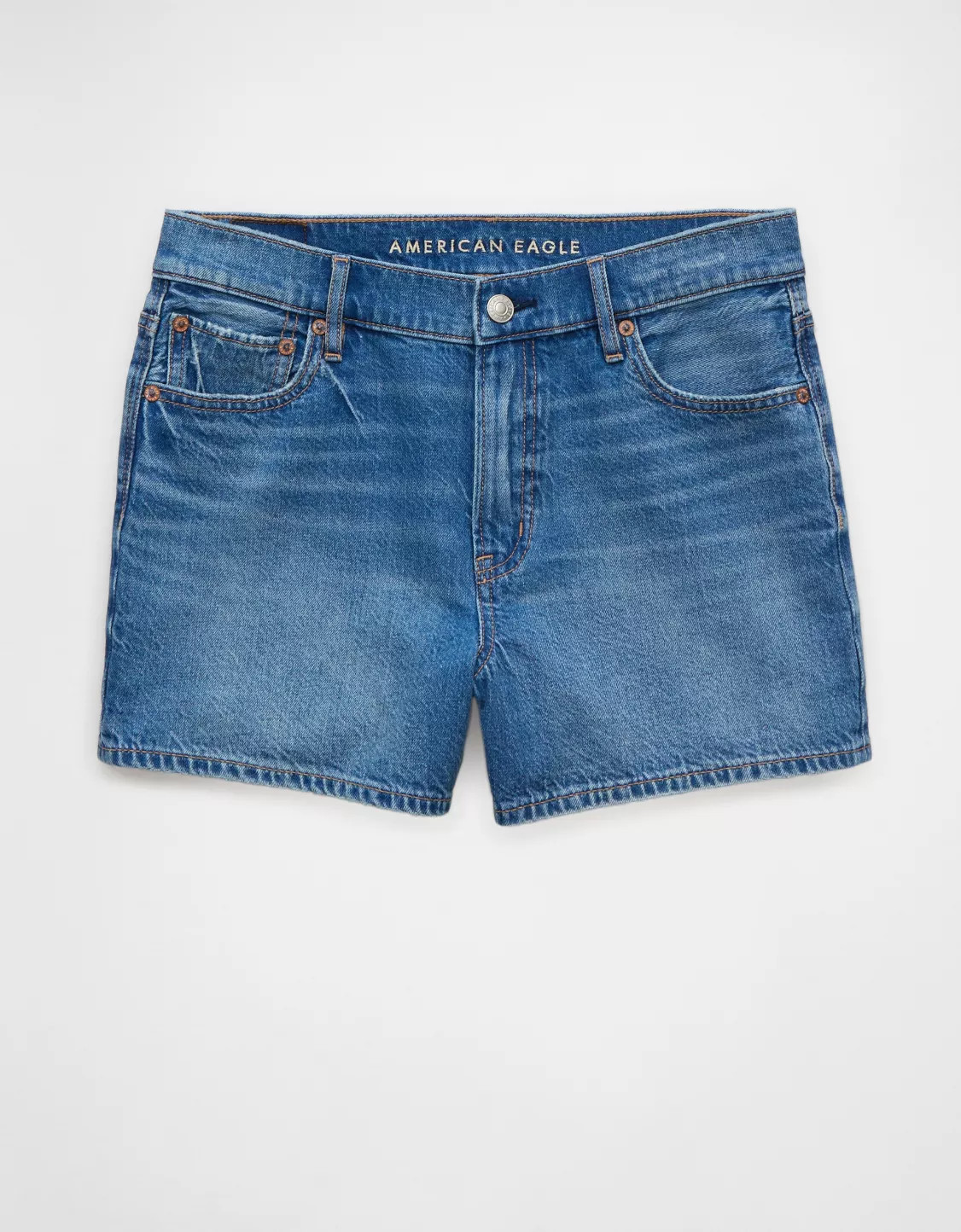 AE Strigid Super High-Waisted Relaxed Denim Short | American Eagle Outfitters (US & CA)