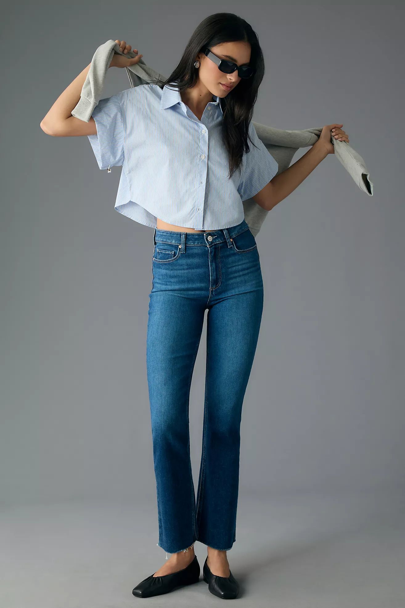 Paige The Cindy High-Rise Straight-Leg Jeans | Anthropologie (US)