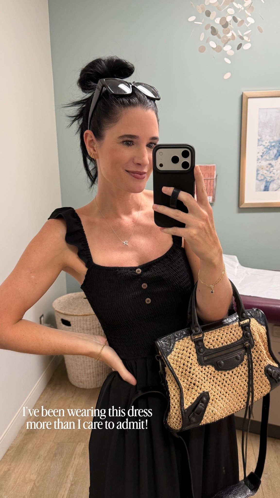 Obsessed with this black dress. The back is stunning too! In the small and it’s under $25!

And friendly reminder to get those yearly exams done!
