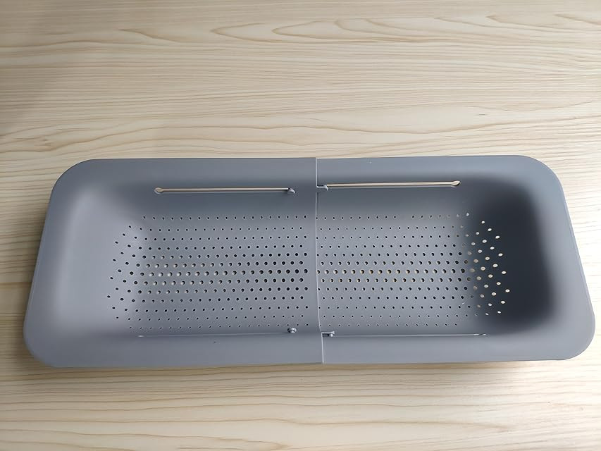 Expandable colander strainer basket with non-slip strips for washing fruits and vegetables, pasta, m | Amazon (US)