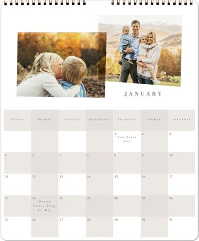 "Checked" - Customizable Photo Calendars in Gray by Angela Garrick. | Minted