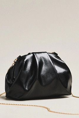 Metallic Faux Leather Clutch | Anthropologie (US)