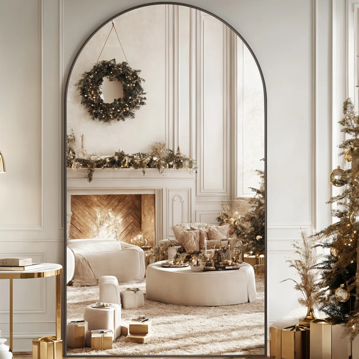 Arched  Metal Oversized Full-Length Mirror | Wayfair North America