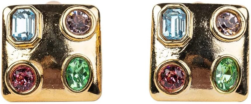 Kenneth Jay Lane Women's Multi Pastel Stones Square Earrings | Amazon (US)
