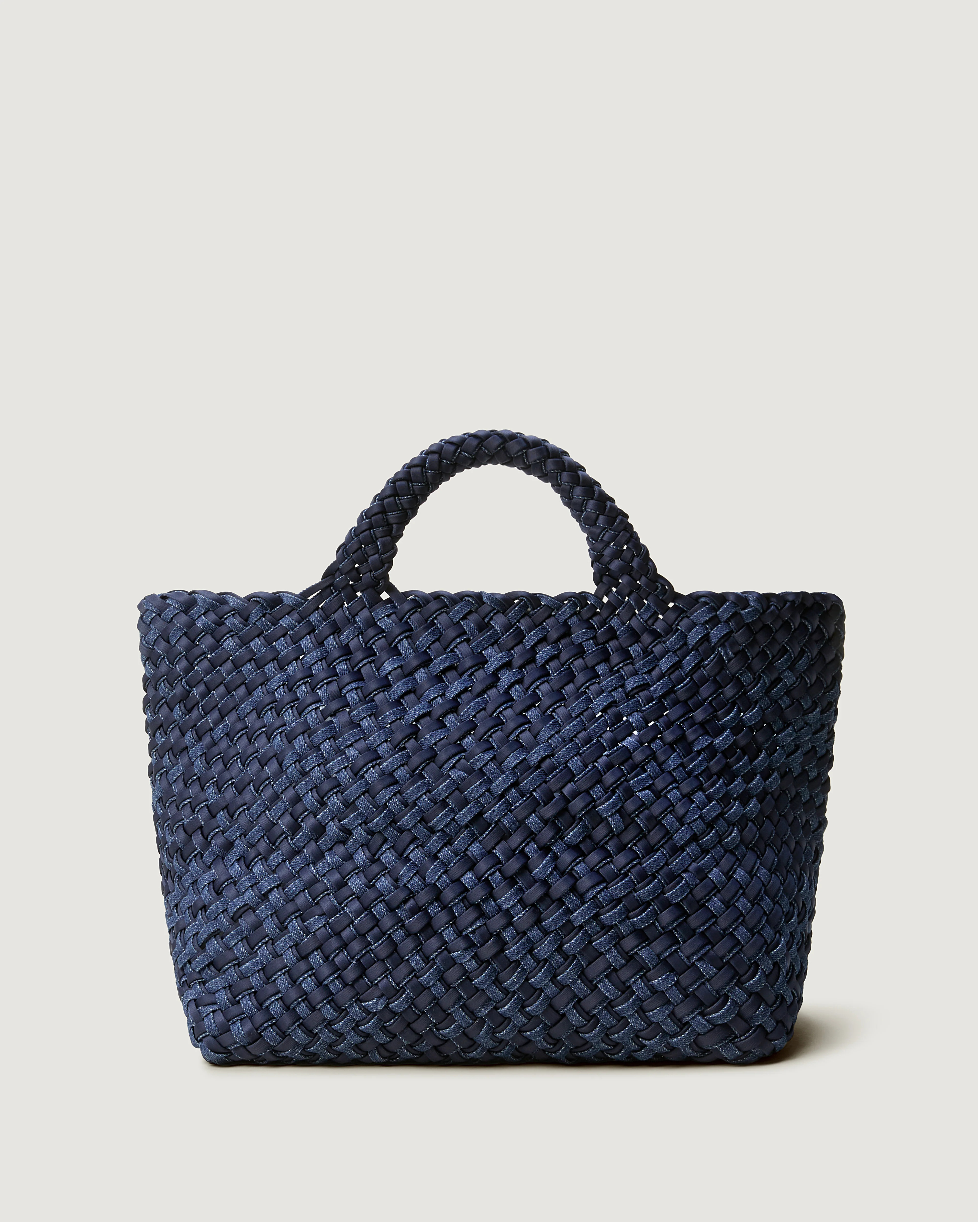 St. Barths Medium Tote Double Weave Denim | Indigo | Naghedi