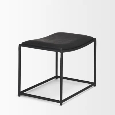 Galina Leather w/ Black Metal Stool | Wayfair North America