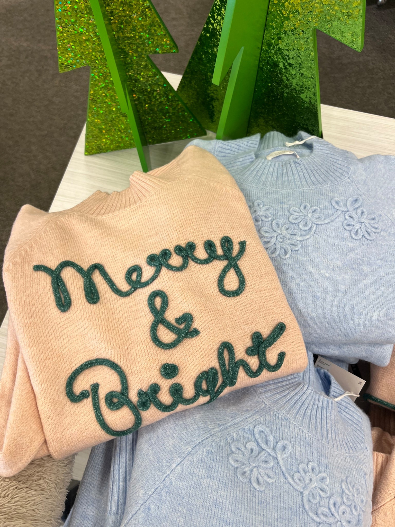 Merry & Bright Christmas sweater by Lauren Conrad at Kohls now $16.99 with code GET15 -really pretty in person! #kohls 

#LTKCyberWeek #LTKFindsUnder50 #LTKHoliday