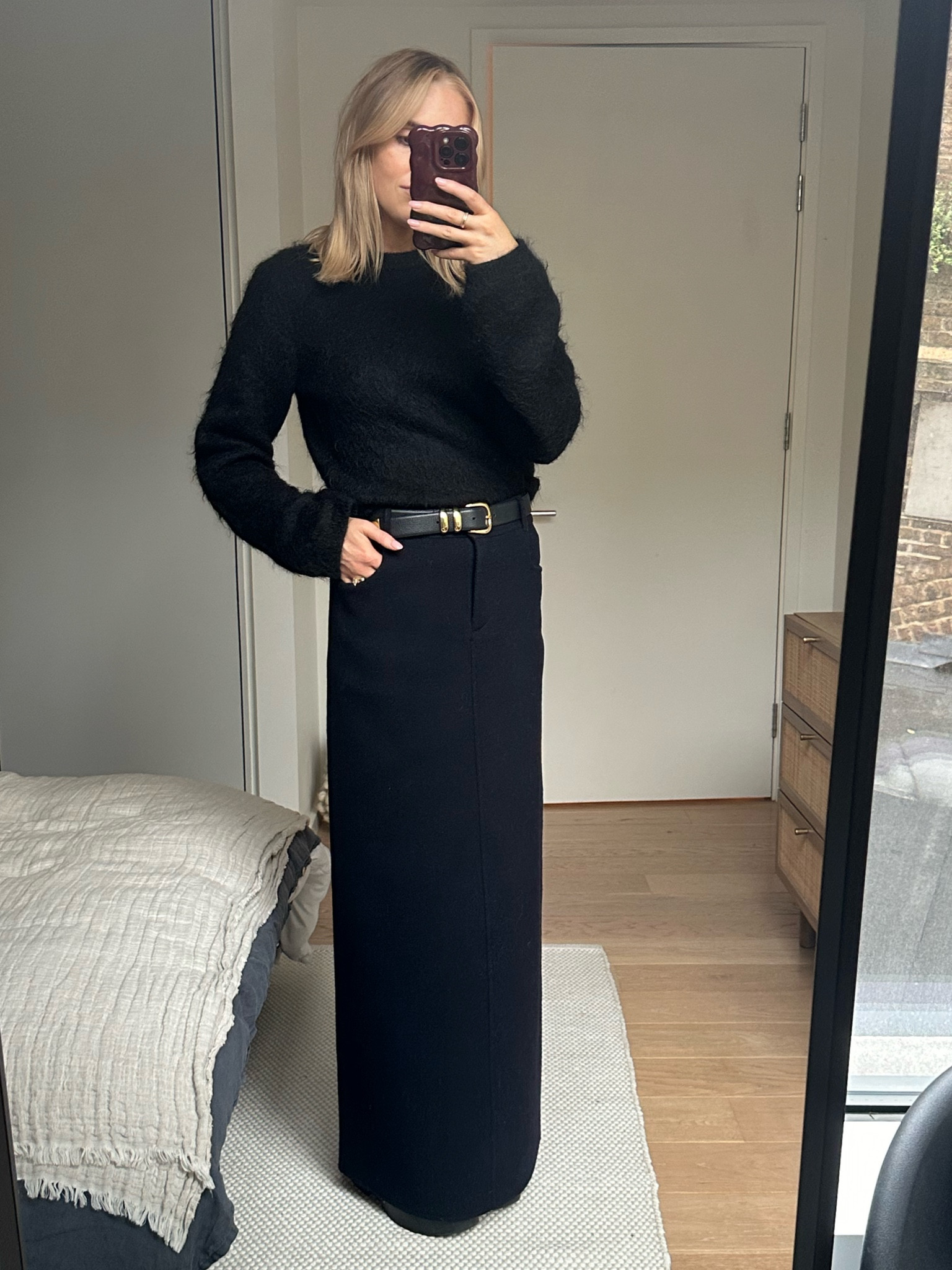 Swapping my jeans for this Frankie Shop wool maxi skirt
Wearing an XS
It’s on sale in grey and camel at NET-A-PORTER and Mytheresa 

#LTKautumn #LTKluxury #LTKeurope