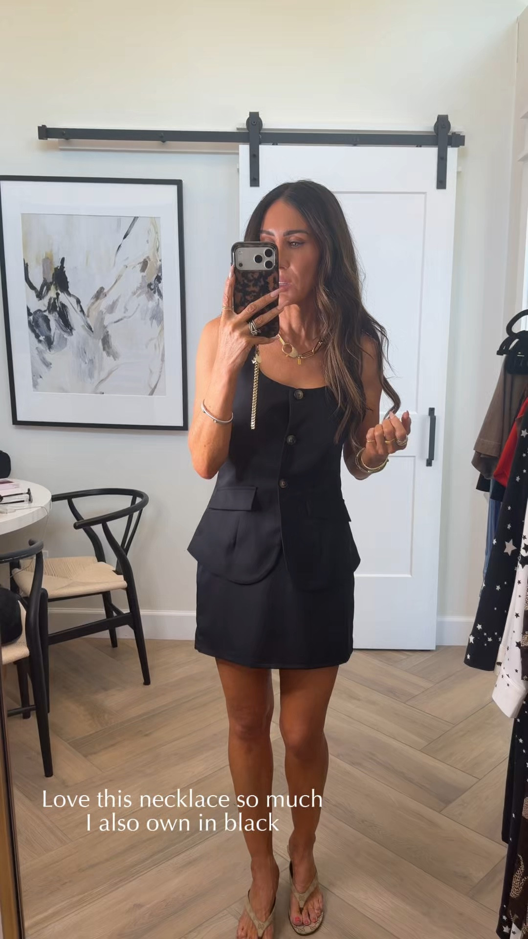 Wore the cutest vest skirt set to my daughters’ dance recital. It’s giving Amanda Uprichard vibes for under $100!! Wearing size small.. the skirt runs a little big so I just pinned the back . I like how this size lays off the booty and isn’t tight. 
Gucci thong sandals…obsessed with this design and runs tts 
Convertible Gucci chain bag can also be a crossbody 
Jewelry linked 
Black matching set for summer 


@Revolve

#LTKootd #LTKSeasonal #LTKOver40