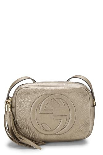 Gucci, Pre-Loved Gold Grained Leather Soho Disco, Gold | Amazon (US)