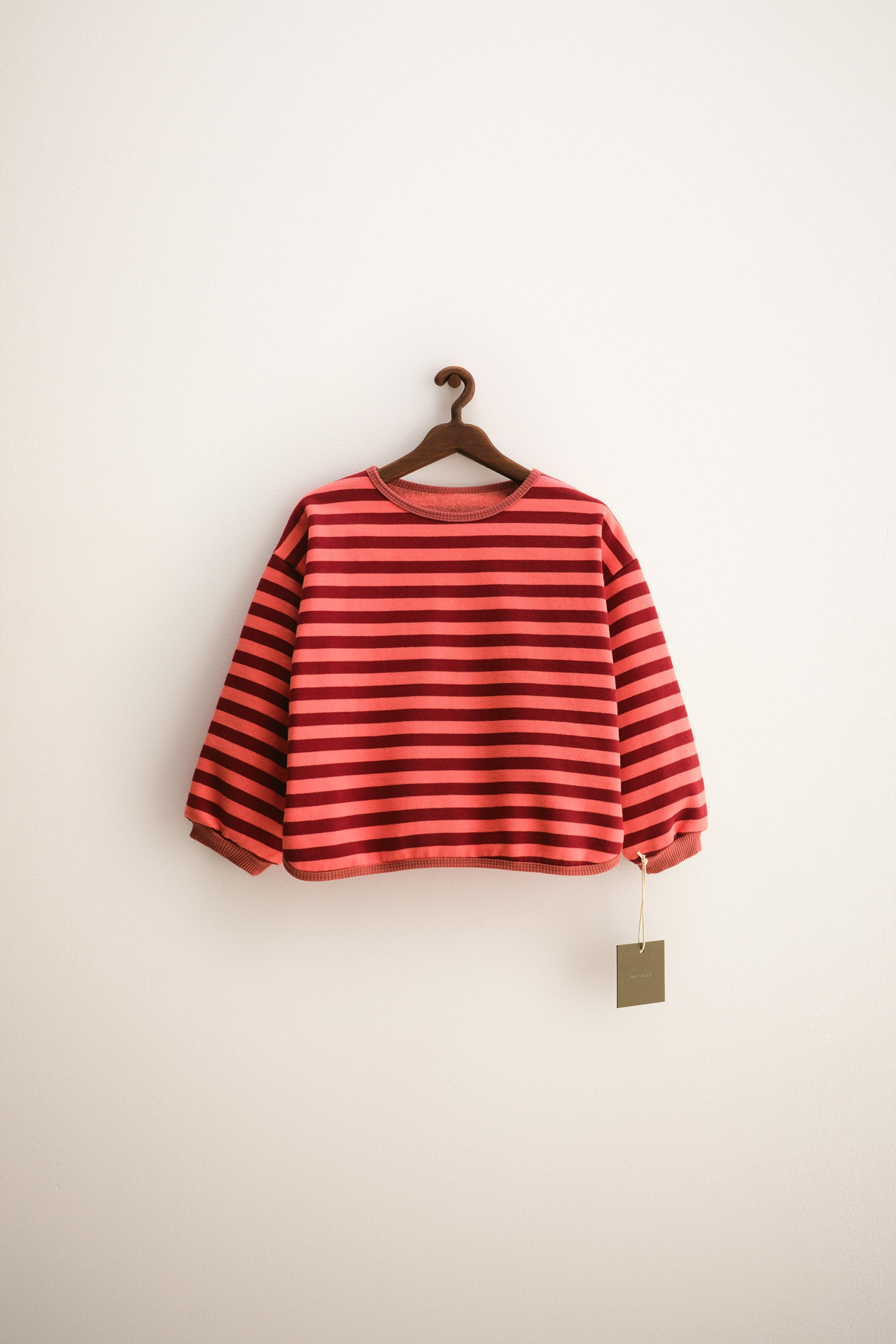 ZARA TIMELESS - STRIPED SWEATSHIRT$ 25.90 Coral Chocolate Olive greenCoral | 1037/552/679Add to c... | Zara US
