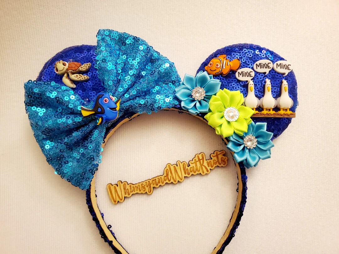 Finding Nemo Minnie Mouse Ears - Etsy | Etsy (US)