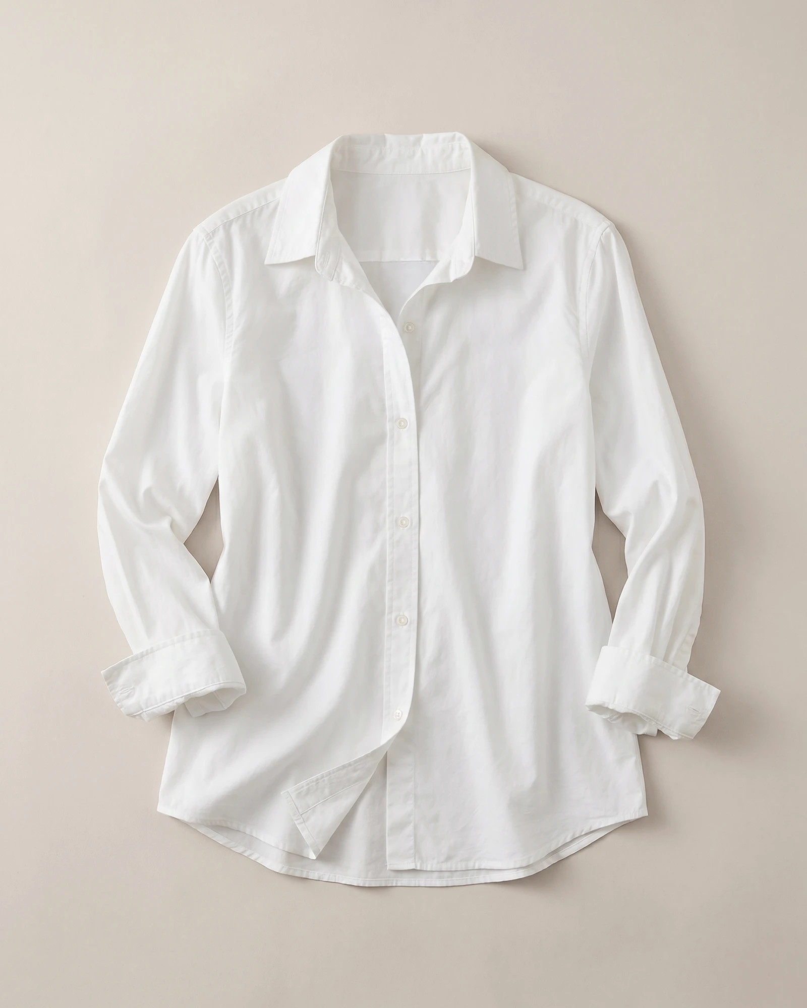 Quince | Women's Poplin Long Sleeve Shirt in White, Size Large, Organic Cotton | Quince