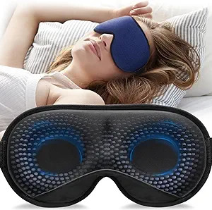 YFONG Weighted Sleep Mask, Women Men 3D Eye Mask Blocking Lights Sleeping Mask (4.2oz/120g), Pres... | Amazon (US)