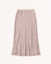 Satin Midaxi Skirt | Abercrombie & Fitch (US)