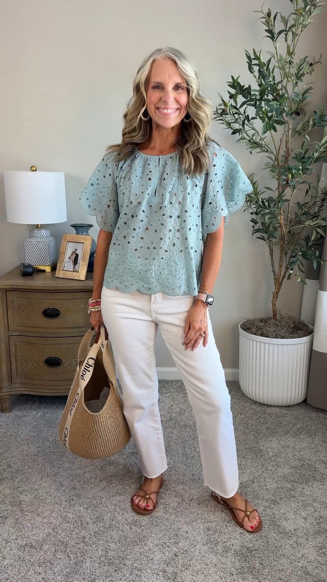 Wearing 28 jeans (use code COAST15) Wearing XS top. Cute OOTD

#LTKgrwm #LTKMothersDay #LTKootd