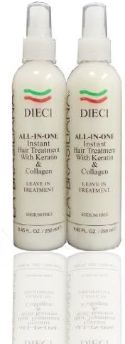 La-Brasiliana Dieci All-In-One Instant Hair Treatment, 8.45 fl.oz. (Pack of 2) | Amazon (US)