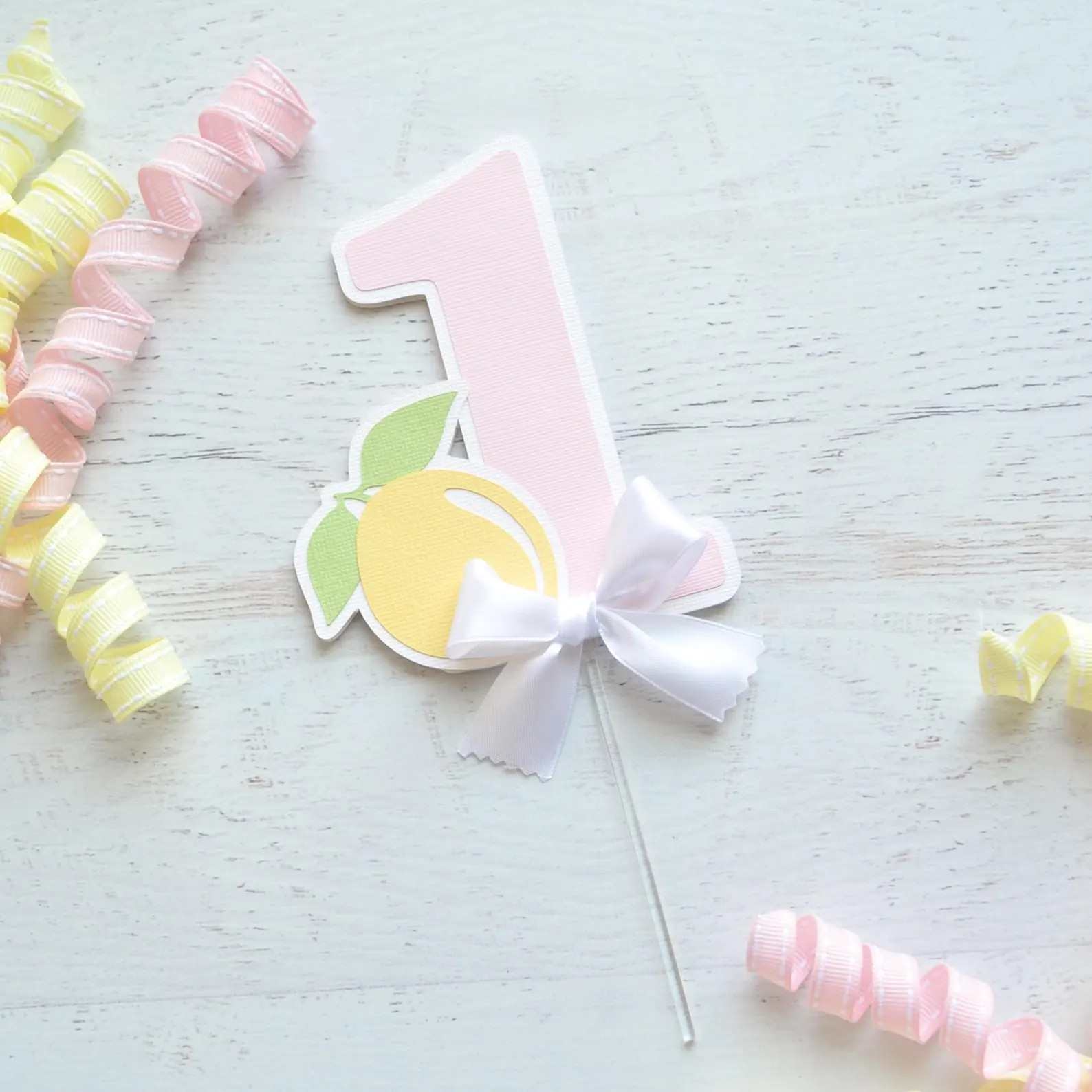 Pink Lemonade First Birthday High Chair Banner, Lemon Party Decor - Etsy | Etsy (US)