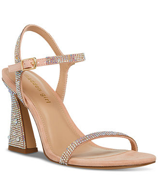 Women's Disco Rhinestone Two-Piece Dress Sandals | Macys (US)