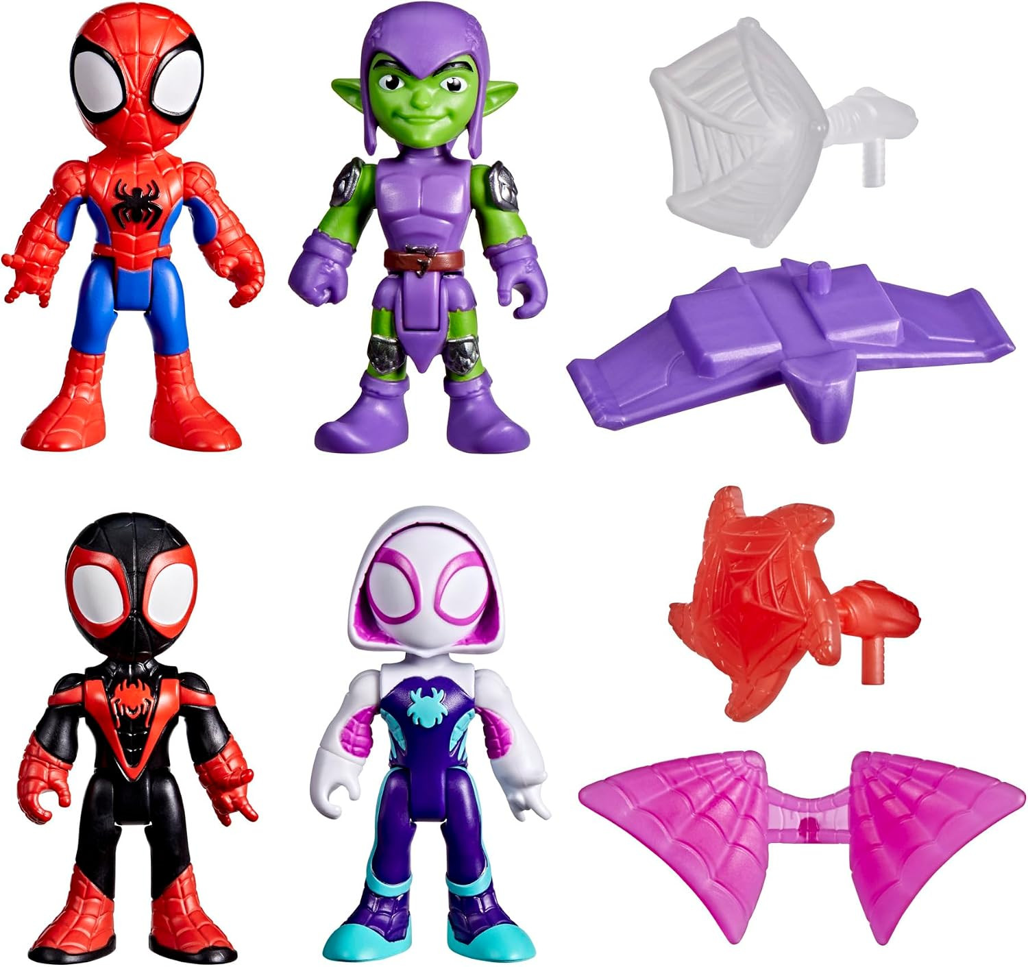 SPIDEY AND HIS AMAZING FRIENDS Marvel Web-Slinging Adventure Set, Spider-Man Action Figures | Amazon (UK)