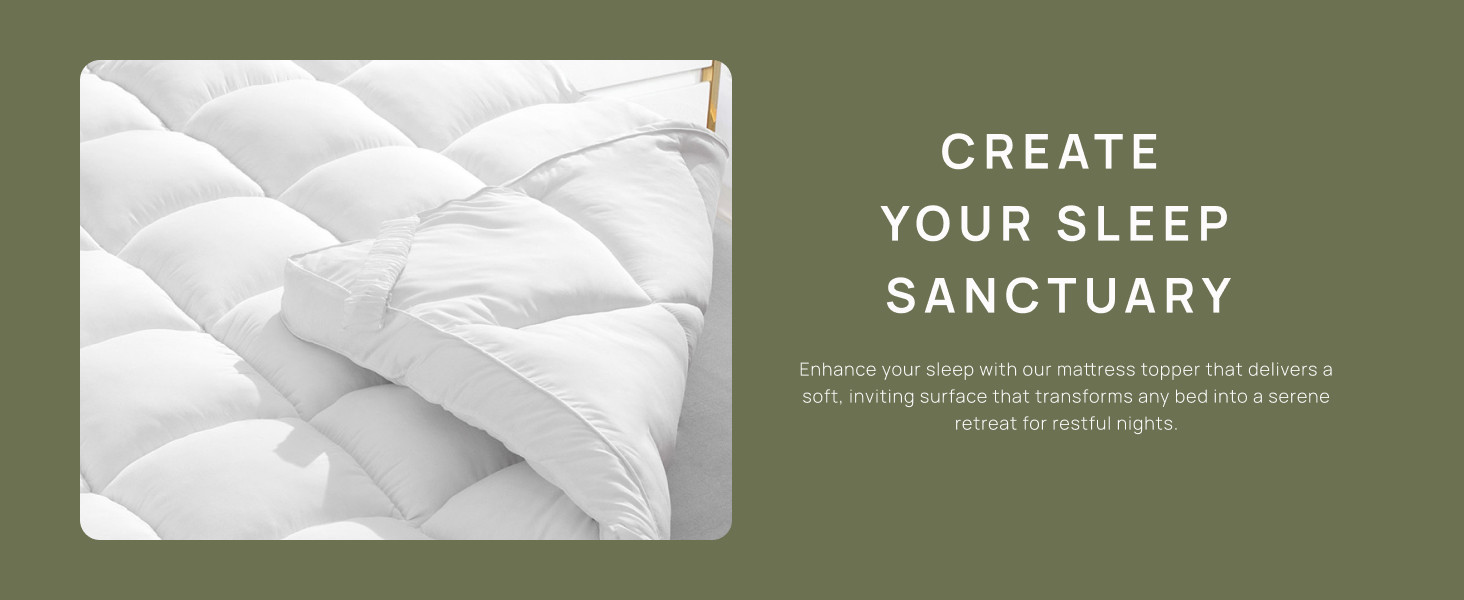 Plush Extra Thick Mattress Topper Queen for Softening Firm Mattress, Breathable Cooling Mattress ... | Amazon (US)