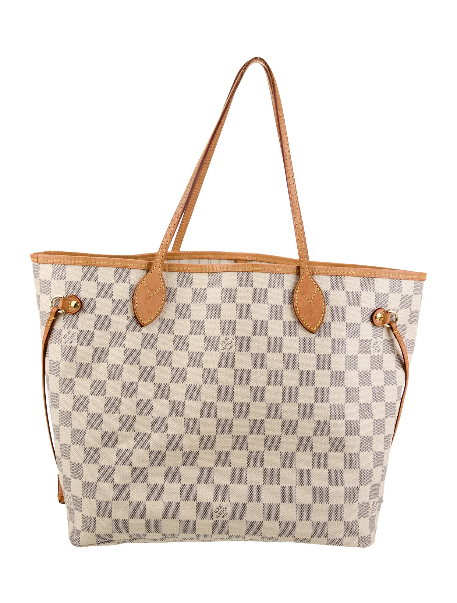 Damier Azur Neverfull w/Pouch MM | The RealReal