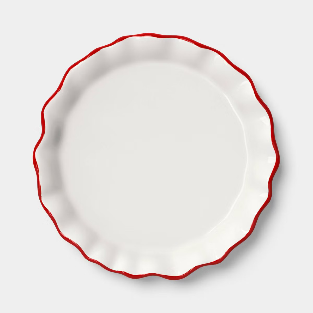 6" Valentine’s Stoneware Appetizer Plate Scallop Red - Threshold™ | Target