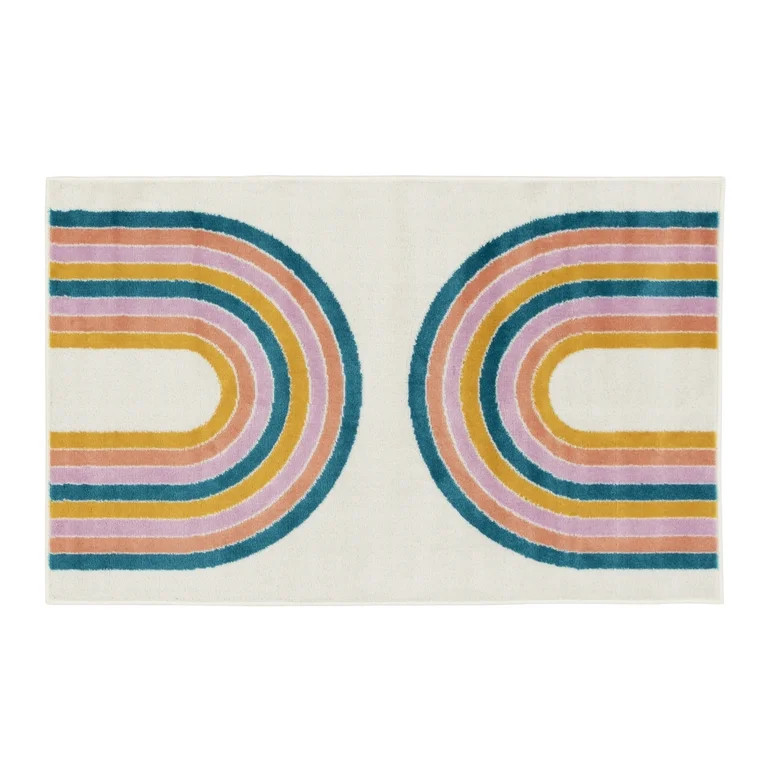 Mainstays 36"x56" Rainbow Arches Indoor Area Rug | Walmart (US)