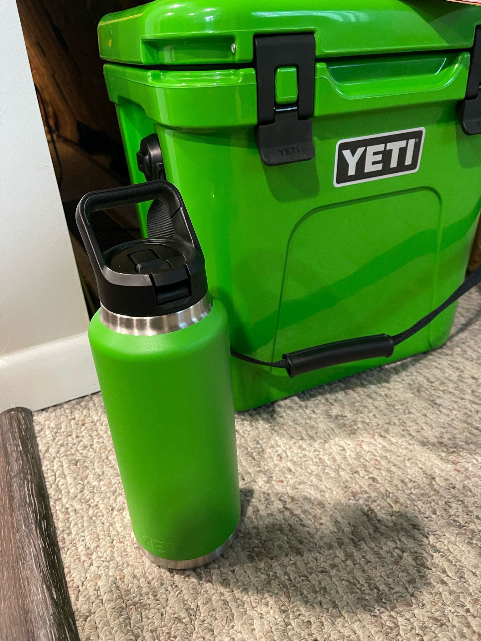 Lime green best sale yeti cooler