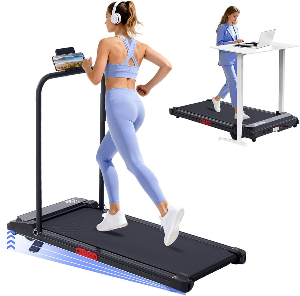Electric Treadmills for Home with Incline, Walking Pad Treadmill with Handle Bar, 0.6-7.6MPH Port... | Amazon (US)