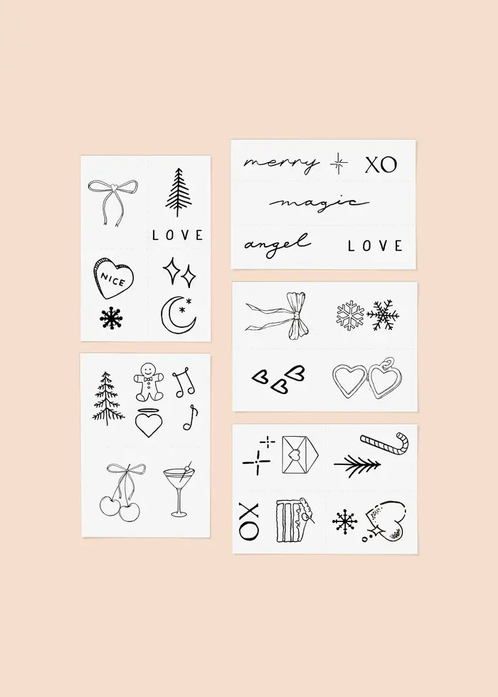 INKED by Dani Temporary Tattoo Holiday Ornament Gift Set | Nordstrom | Nordstrom
