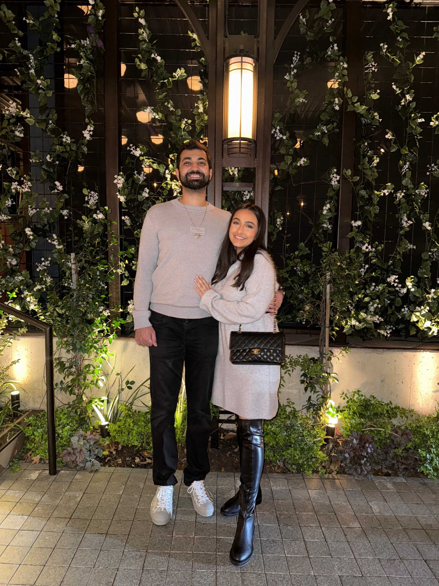 Our outfits last night!!🖤

I’m wearing a size small in the sweater dress! 

#LTKStyleTip #LTKMens #LTKGiftGuide