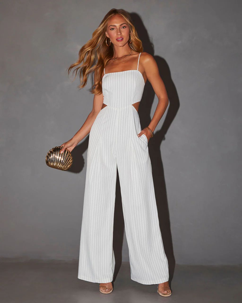 Christine Cutout Fitted Waist Jumpsuit | VICI Collection