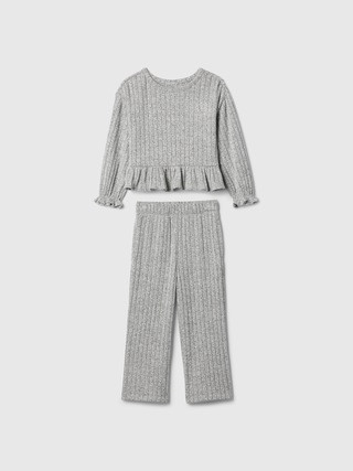 Baby & Toddler Softspun Ruffle Rib Outfit Set | Gap (US)