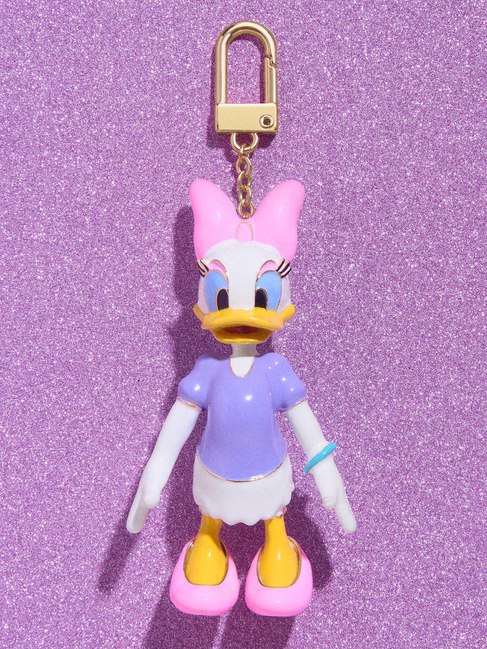 Disney Daisy Duck Classic Enamel Bag Charm - Daisy Duck | BaubleBar