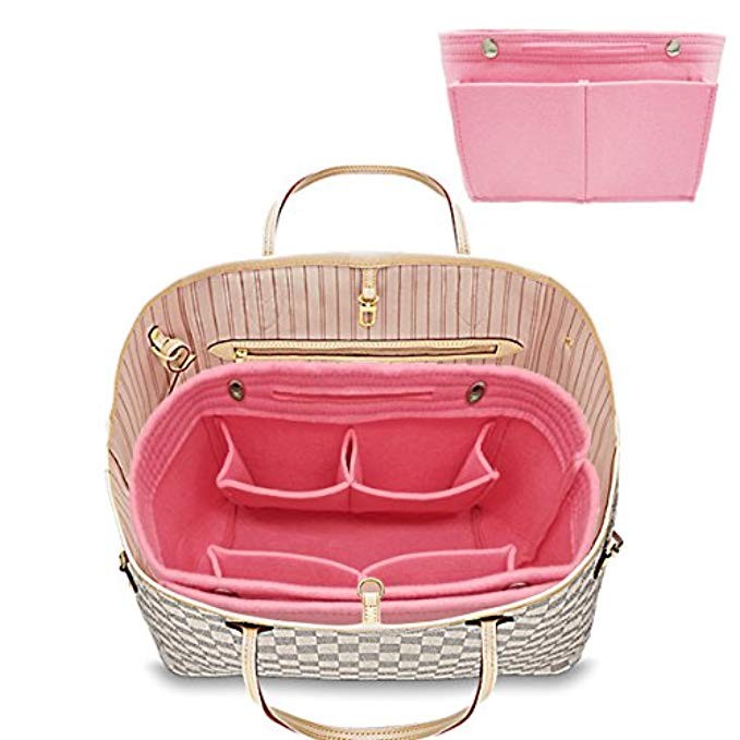 LEXSION Felt Purse Organizer, Multi Pocket Bag in Bag Organizer For Tote & Handbag Shaper | Amazon (US)