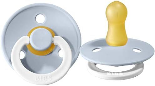 BIBS Baby Pacifier | BPA-Free Natural Rubber | Made in Denmark | Baby Blue Night 2-Pack (6-18 Mon... | Amazon (US)
