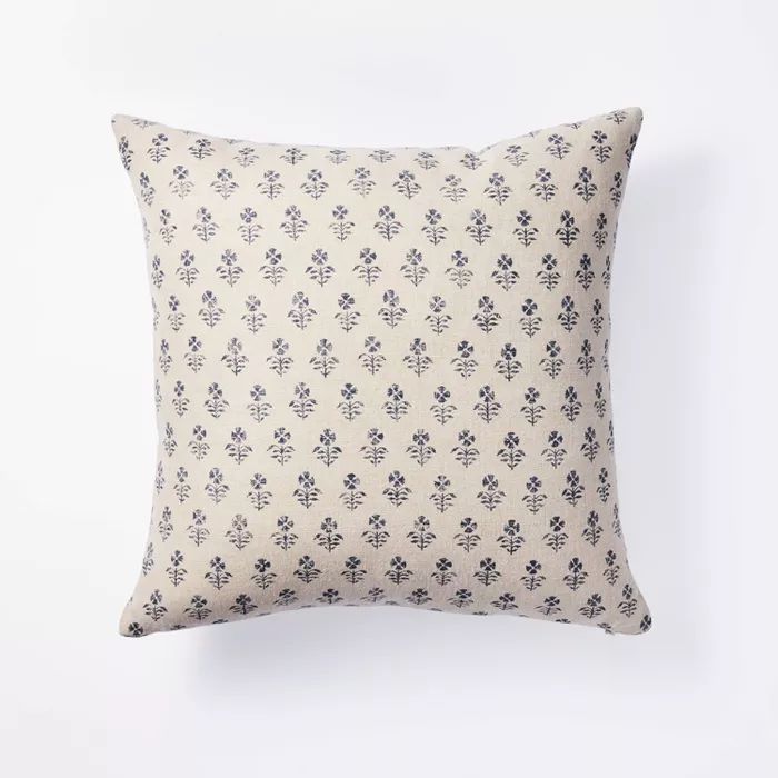 Floral Block Print Throw Pillow - Threshold™ designed with Studio McGee | Target