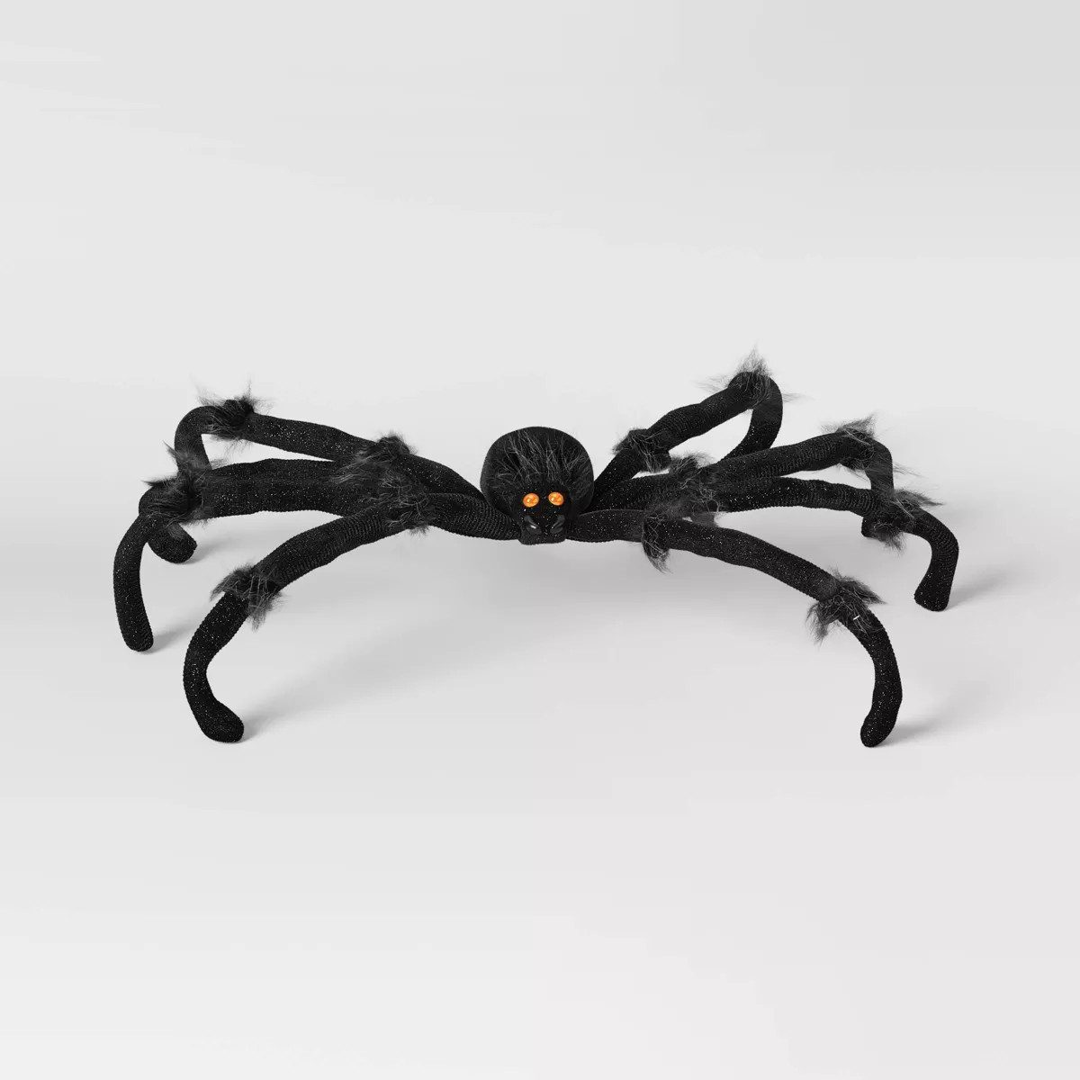 20" Plush Spider Halloween Decorative Prop Black - Hyde and EEK! Boutique™: Iridescent Eyes, In... | Target