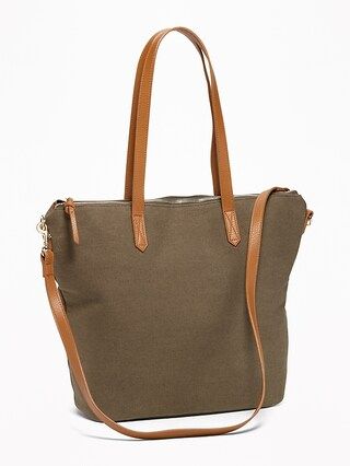 Old Navy Womens Canvas Tote For Women Olive Size One Size | Old Navy US